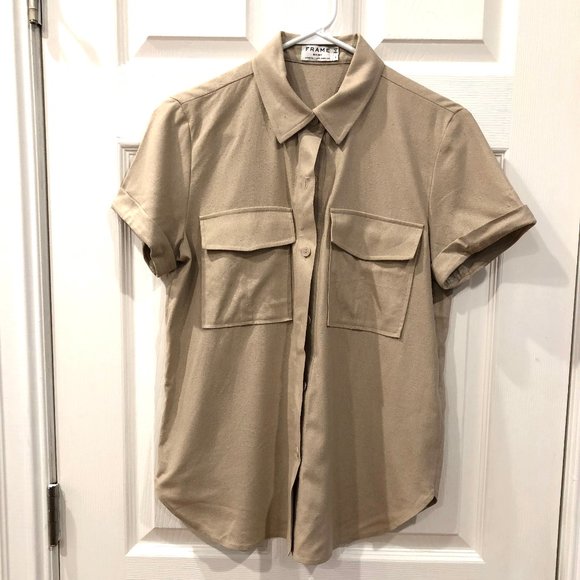 FRAME short sleeve button down collared shirt - Picture 3 of 5